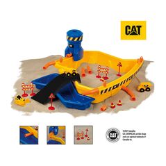 Παιδικό Εργοτάξιο Άμμου με Αξεσουάρ CAT Klein 3248 - Παιδικά Παιχνίδια