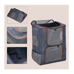 Τσάντα Μεταφοράς για Κατοικίδια 35 x 28.5 x 45 cm PawHut D00-133 -  Κλουβιά & Τσάντες Μεταφοράς Γάτας