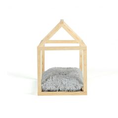 Ξύλινο Σπίτι Γάτας με Μαξιλάρι 60 x 40 x 60 cm Inkazen 10111187 -  Κρεβάτια Γάτας