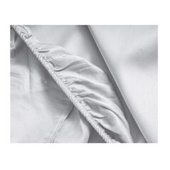 Διπλό Σεντόνι από Βαμβακερό Σατέν με Λάστιχο 140 x 200 cm Χρώματος Λευκό Primaviera Deluxe 8720105609985 -  Σεντόνια