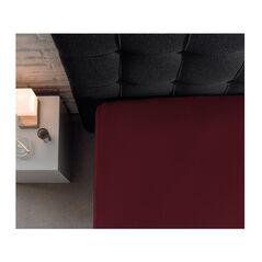Μονό Σεντόνι Jersey με Λάστιχο 90 x 200 x 30 cm Χρώματος Μπορντό Dreamhouse 8717703801422 -  Σεντόνια