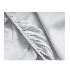Μονό Σεντόνι από Βαμβακερό Σατέν με Λάστιχο 80 x 200 cm Χρώματος Λευκό Primaviera Deluxe 8720105609947 -  Σεντόνια