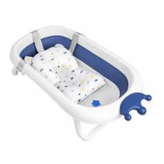 Πτυσσόμενη Μπανιέρα Μωρού με Μαξιλάρι 90 x 21.5 x 50 cm Χρώματος Μπλε Ricokids RK-280-WB -  Μπάνιο Μωρού