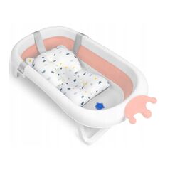 Πτυσσόμενη Μπανιέρα Μωρού με Μαξιλάρι 90 x 21.5 x 50 cm Χρώματος Ροζ Ricokids RK-280-WP -  Μπάνιο Μωρού