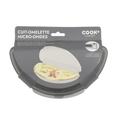 Σκεύος Παρασκευής Ομελέτας για Φούρνο Μικροκυμάτων 5 x 12.2 x 21.2 cm Χρώματος Γκρι Cook Concept KC2151-Grey -  Εργαλεία Κουζίνας