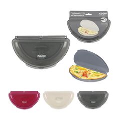 Σκεύος Παρασκευής Ομελέτας για Φούρνο Μικροκυμάτων 5 x 12.2 x 21.2 cm Χρώματος Λευκό Cook Concept KC2151-White -  Εργαλεία Κουζίνας