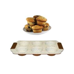 Φόρμα Ζαχαροπλαστικής για 6 Muffins από Αλουμίνιο 31 x 3 x 18 cm Royalty Line RL-MFN6 - Εργαλεία Κουζίνας