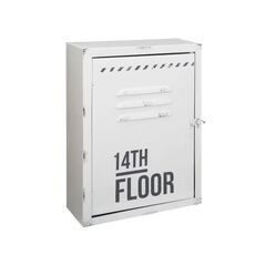 Μεταλλική Κλειδοθήκη Τοίχου 6 Θέσεων 23.5 x 9 x 30 cm Χρώματος Λευκό Atmosphera 141187-White -  Διακόσμηση