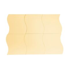 Σετ Επιτοίχιοι Κυματιστοί Καθρέπτες 15 cm Χρώματος Χρυσό 12 τμχ Home Deco Factory HD4373-Curve -  Διακόσμηση