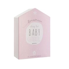 Βρεφικό Κουτί Αναμνήσεων με 10 Θήκες Birth Box 20.8 x 30.5 x 9.4 cm Χρώματος Ροζ Atmosphera 127310-Pink -  Διάφορα Αξεσουάρ