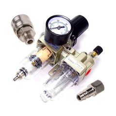 Ρυθμιστής Πίεσης Αέρος με Υδατοπαγίδα και Ελαιωτήρα 1/2 " Kraft&Dele KD-1496 -  Μανόμετρα & Ρυθμιστές Αερίων
