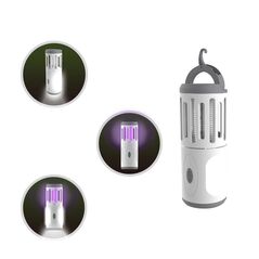 Επαναφορτιζόμενη Εντομοπαγίδα UV με LED Φακό 6 W Bakaji 8052877974245 -  Εντομοαπωθητικά