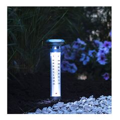 Ηλιακό Καρφωτό Φωτιστικό Κήπου LED με Θερμόμετρο 56 x 12.5 cm Grundig 8711252082561 -  Φωτιστικά - Φακοί