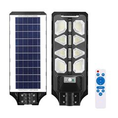 Ηλιακός LED Προβολέας με Αισθητήρα Κίνησης και Τηλεχειριστήριο 120 W Bakaji 8054143007992 -  Φωτιστικά - Φακοί
