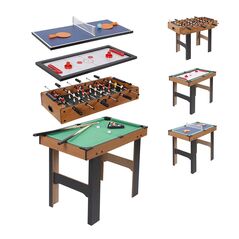 Τραπέζι Πολλαπλών Παιχνιδιών 4 σε 1 87 x 43 x 73 cm Bakaji 8057711887033 -  Ελεύθερος Χρόνος