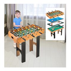 Τραπέζι Πολλαπλών Παιχνιδιών 4 σε 1 87 x 43 x 73 cm Bakaji 8057711887033 -  Ελεύθερος Χρόνος