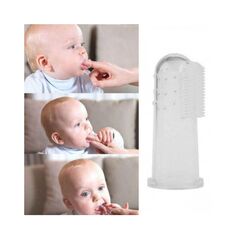 Βρεφική Οδοντόβουρτσα Δαχτύλου με Θήκη Χρώματος Διάφανο Babyono BN723/03 - Προϊόντα Βρεφικού & Παιδικού Βουρτσίσματος Δοντιών