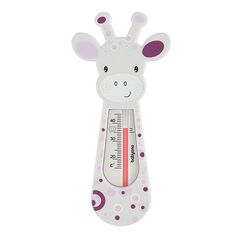 Αναλογικό Θερμόμετρο Μπάνιου για Μωρά Καμηλοπάρδαλη Χρώματος Μωβ Babyono BN776/02 -  Συσκευές