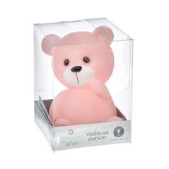 Παιδικό Φωτάκι Νυκτός LED Αρκουδάκι Χρώματος Ροζ Atmosphera 127135-Pink - Φωτισμός