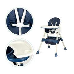 Παιδικό Κάθισμα Φαγητού 2 σε 1 Χρώματος Μπλε Ecotoys HC-823-Blue -  Καθίσματα Φαγητού