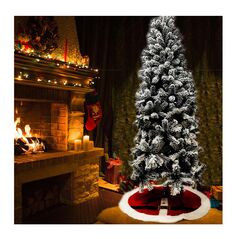 Στρογγυλή Γούνινη Χριστουγεννιάτικη Ποδιά Δέντρου 100 cm Bakaji 02814834 -  Χριστουγεννιάτικα