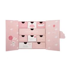 Χάρτινο Βρεφικό Κουτί Αναμνήσεων με 9 Συρτάρια Birth Box Χρώματος Ροζ Atmosphera 158564-Pink - Διάφορα Αξεσουάρ