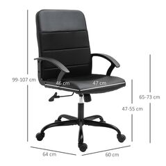 Καρέκλα Γραφείου 60 x 64 x 99-107 cm Vinsetto 921-294 - Καρέκλες Γραφείου