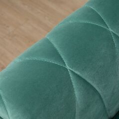 Διθέσιος καναπές Homcom σε αφρώδες καουτσούκ και πράσινο βελούδο Vintage σχέδιο 148 x 72 x 76 cm -  Καναπέδες