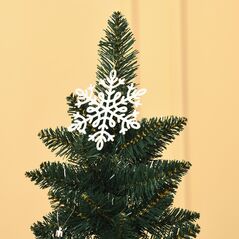 HOMCM Ψηλό Τεχνητό Χριστουγεννιάτικο Δέντρο με Πτυσσόμενη Βάση 380 PVC και Μεταλλικά Κλαδιά 180cm, Πράσινο -  Χριστουγεννιάτικα