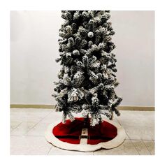 Στρογγυλή Γούνινη Χριστουγεννιάτικη Ποδιά Δέντρου 90 cm Bakaji 02814833 -  Χριστουγεννιάτικα