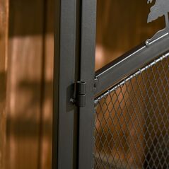 Μεταλλικό Προστατευτικό Τζακιού με Διπλή Πόρτα 101 x 35.5 x 80 cm HOMCOM 820-238 -  Αξεσουάρ Θέρμανσης