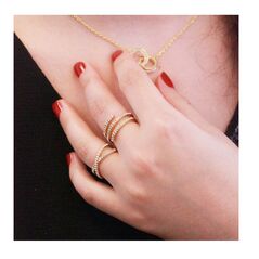 Δαχτυλίδι Σπιράλ από Ορείχαλκο με Κρύσταλλα Swarovski® Elements Χρώματος Χρυσό MYC DR0321_G_52 -  Δαχτυλίδια