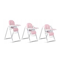 Παιδικό Κάθισμα Φαγητού 3 σε 1 με Μεταλλικό Σκελετό Χρώματος Ροζ Nukido Tulo - Καθίσματα Φαγητού