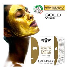 Αντιγηραντική Μάσκα Ομορφιάς Προσώπου Puryfing Gold Mask 50 ml Eufarma 02829423 -  Πρόσωπο