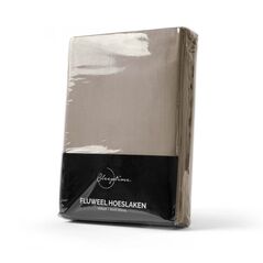Μονό Βελούδινο Σεντόνι με Λάστιχο 90 x 200 cm Χρώματος Taupe Sleeptime 8720578055241 -  Σεντόνια