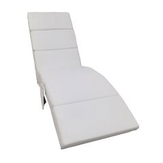 Πολυθρόνα - Ανάκλιντρο 55 x 186 x 89 cm Χρώματος Λευκό Bakaji 02815340 -  Πολυθρόνες