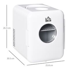 Mini Φορητό Ηλεκτρικό Ψυγείο Θερμαντήρας 4 Lt 60 W HOMCOM C00-022V90 -  Φορητά Ψυγεία