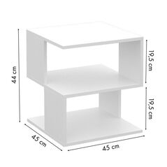 Βοηθητικό Ξύλινο Τετράγωνο Τραπεζάκι 45 x 45 x 44 cm ModernHome PJJCFT0063 -  Τραπέζια
