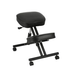 Μεταλλική Γονατιστή Καρέκλα με Ρυθμιζόμενο Ύψος 47 x 70 x 59 cm Χρώματος Μαύρο Hoppline HOP1001086-1 -  Καρέκλες Γραφείου