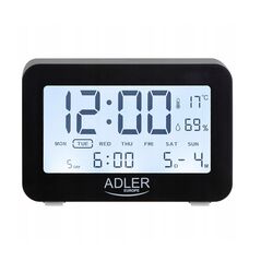 Ψηφιακό Επιτραπέζιο Ρολόι με Ξυπνητήρι Χρώματος Μαύρο Adler AD-1196B -  Ρολόγια - Ξυπνητήρια