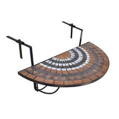 Πτυσσόμενο Μεταλλικό Κρεμαστό Τραπέζι Μπαλκονιού 76 x 38 cm Hoppline HOP1000929-2 - Έπιπλα Εξωτερικού Χώρου