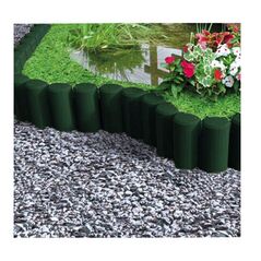 Σετ Πλαστική Μπορντούρα Κήπου 2.3 m 6 τμχ Χρώματος Σκούρο Πράσινο Bama 90155 - Διακόσμηση - Αποθήκευση
