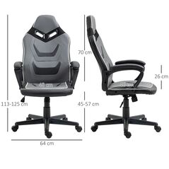 Καρέκλα Gaming 60 x 63 x 113-125 cm Vinsetto 921-483 -  Gaming