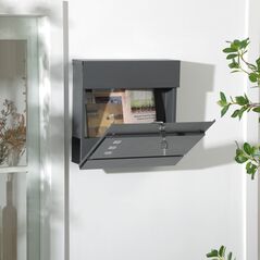 Μεταλλικό Γραμματοκιβώτιο 37 x 10.5 x 37 cm HOMCOM B80-009V00CG - Είδη Κιγκαλερίας