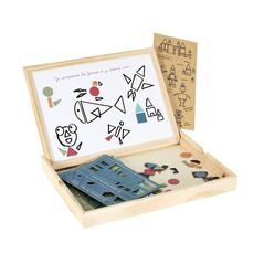Εκπαιδευτικό Ξύλινο Παιχνίδι Montessori Σχήματα Jeux 2 Momes EA10282 -  Παιδικά Παιχνίδια