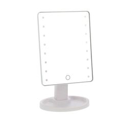 Επιτραπέζιος Καθρέπτης Μακιγιάζ με LED Φωτισμό 16 x 11 x 28 cm Bakaji 02813556 -  Πρόσωπο