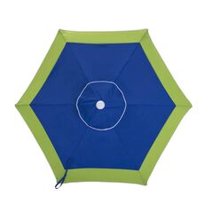 Σπαστή Ομπρέλα Θαλάσσης Διαμέτρου 210 cm Χρώματος Μπλε / Πράσινο Bakaji 02822885 - Διάφορα Αξεσουάρ