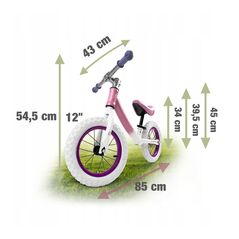 Παιδικό Ποδήλατο Ισορροπίας Χρώματος Ροζ Ricokids 760102 -  Ποδήλατα