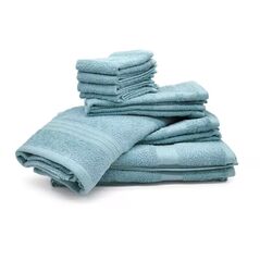 Σετ με 10 Πετσέτες από 100% Βαμβάκι Χρώματος Πετρόλ Bassetti QAD-SA-BA -  Πετσέτες