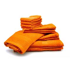 Σετ με 10 Πετσέτες από 100% Βαμβάκι Χρώματος Πορτοκαλί Bassetti QAD-SA-O5 -  Πετσέτες